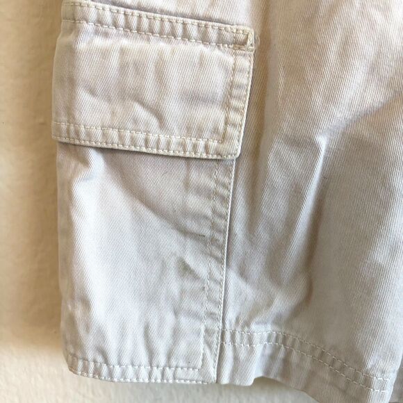 BILL BLASS Vintage 90s Khaki Chino High Rise Cargo Shorts Womens 12 Petite - Picture 6 of 6